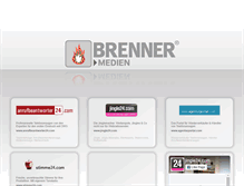Tablet Screenshot of brenner-medien.de